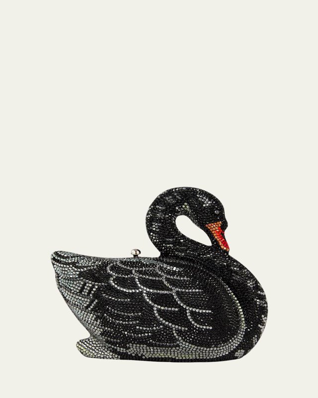 Swan Crystal Minaudiere